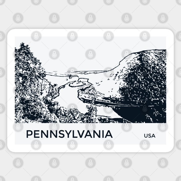 Pennsylvania USA Sticker by Lakeric
